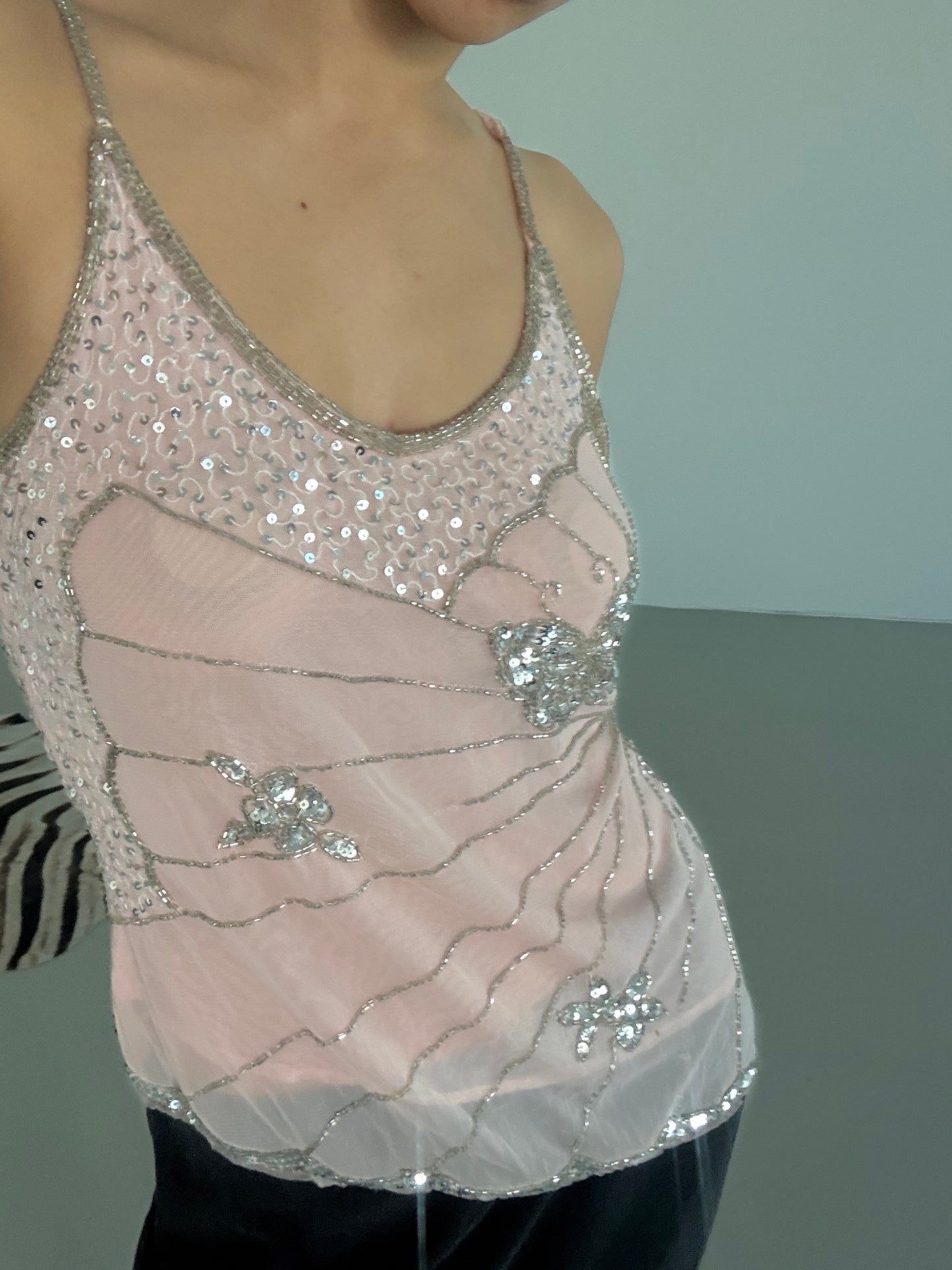XOXO Y2K Beaded Tank