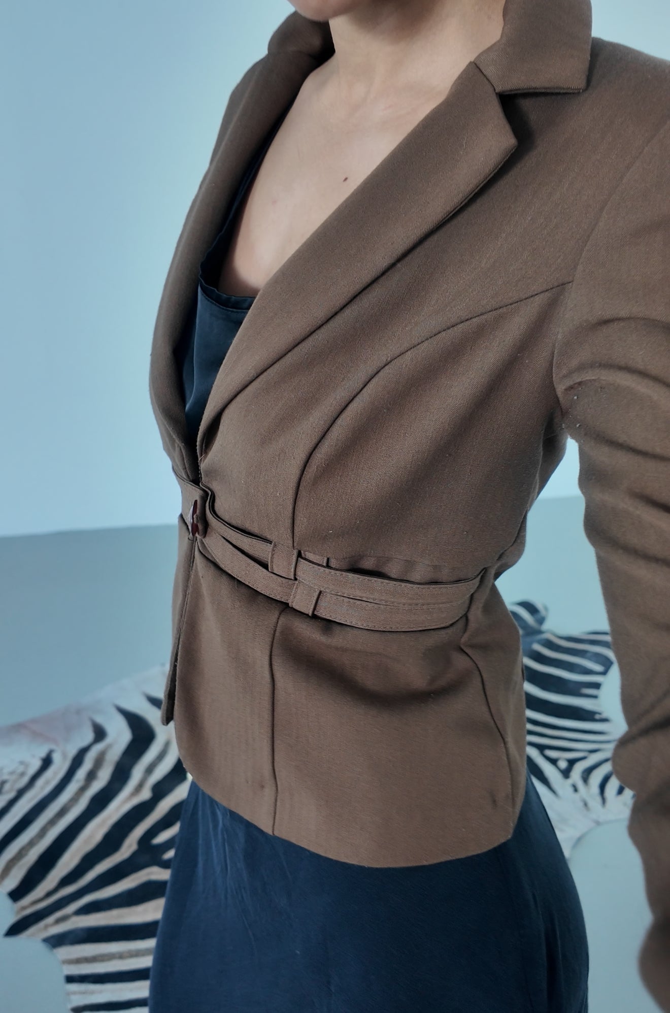 XOXO Belted Blazer