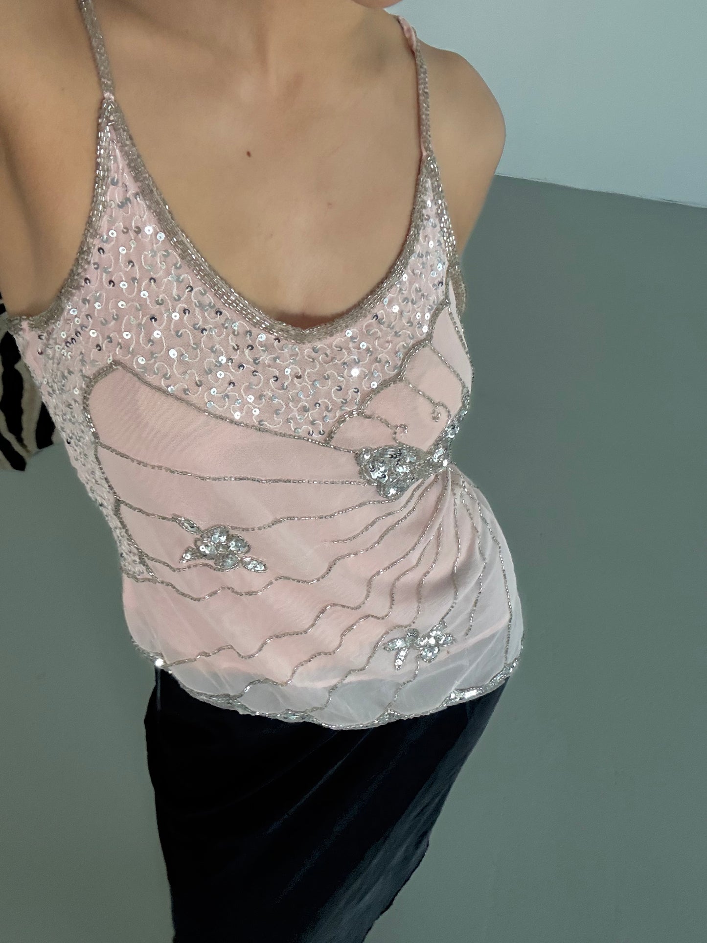 XOXO Y2K Beaded Tank