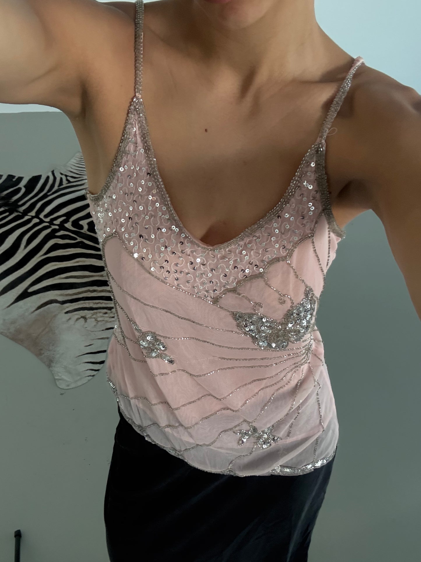 XOXO Y2K Beaded Tank