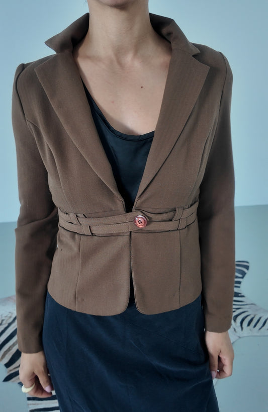 XOXO Belted Blazer