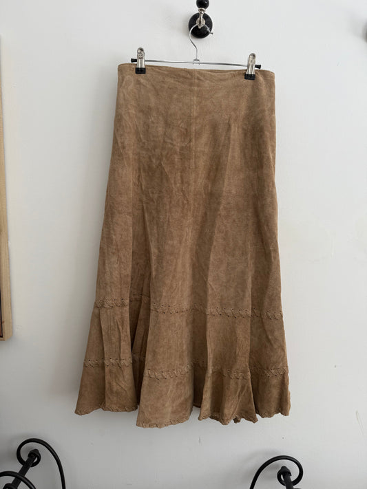 Chico's Suede Maxi Skirt