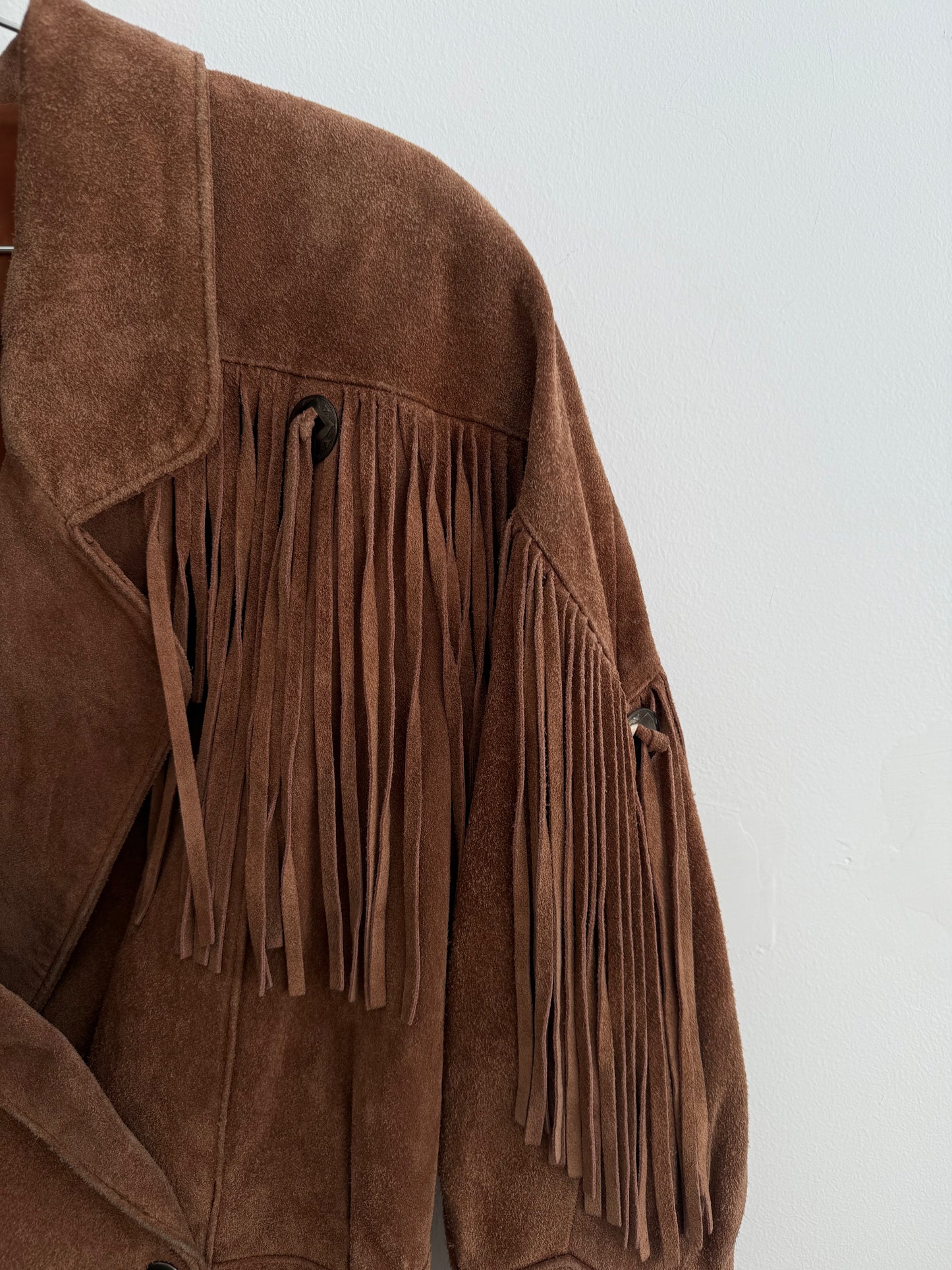 g4000 Suede Leather Fringe Jacket