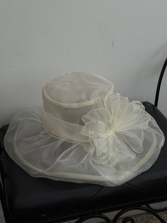 Tulle Floral Hat