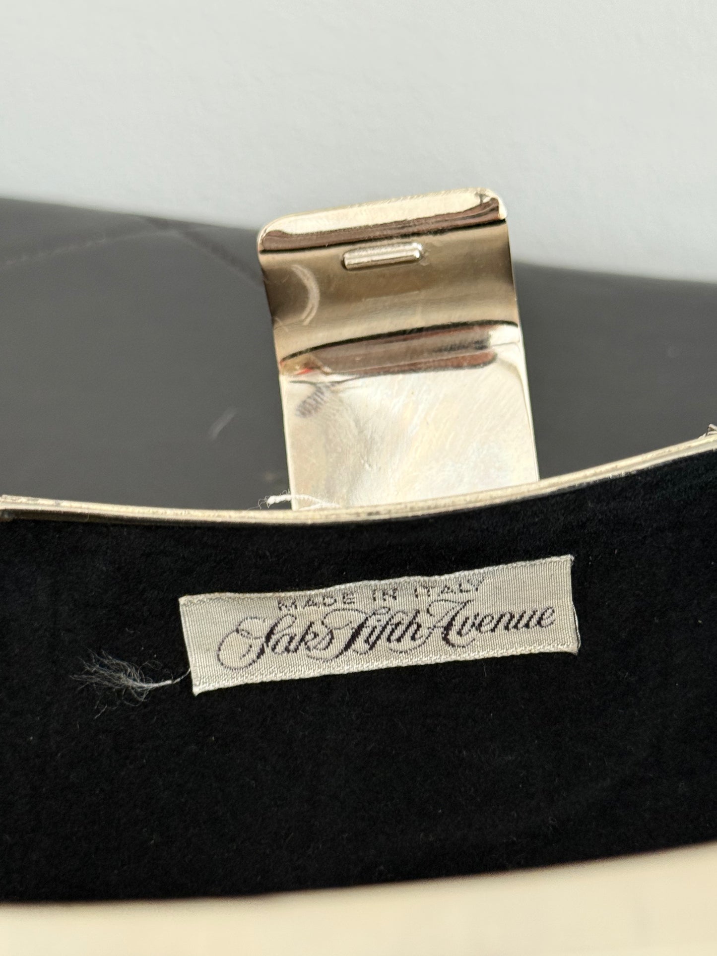 Italian Metal Gilt Mini-Audiere Bag Saks Fifth Ave