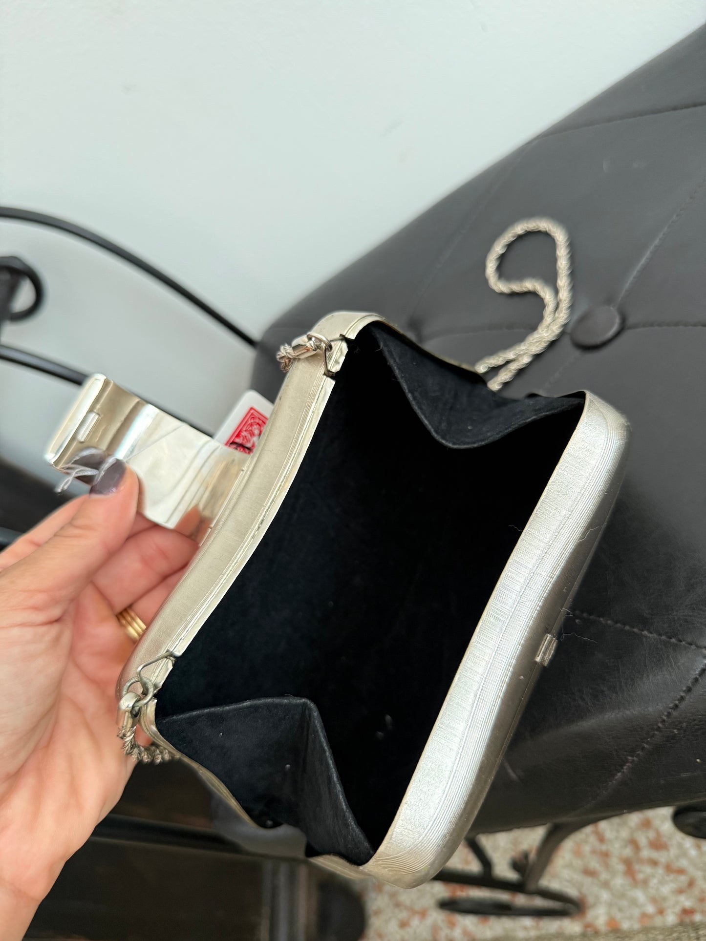 Italian Metal Gilt Mini-Audiere Bag Saks Fifth Ave