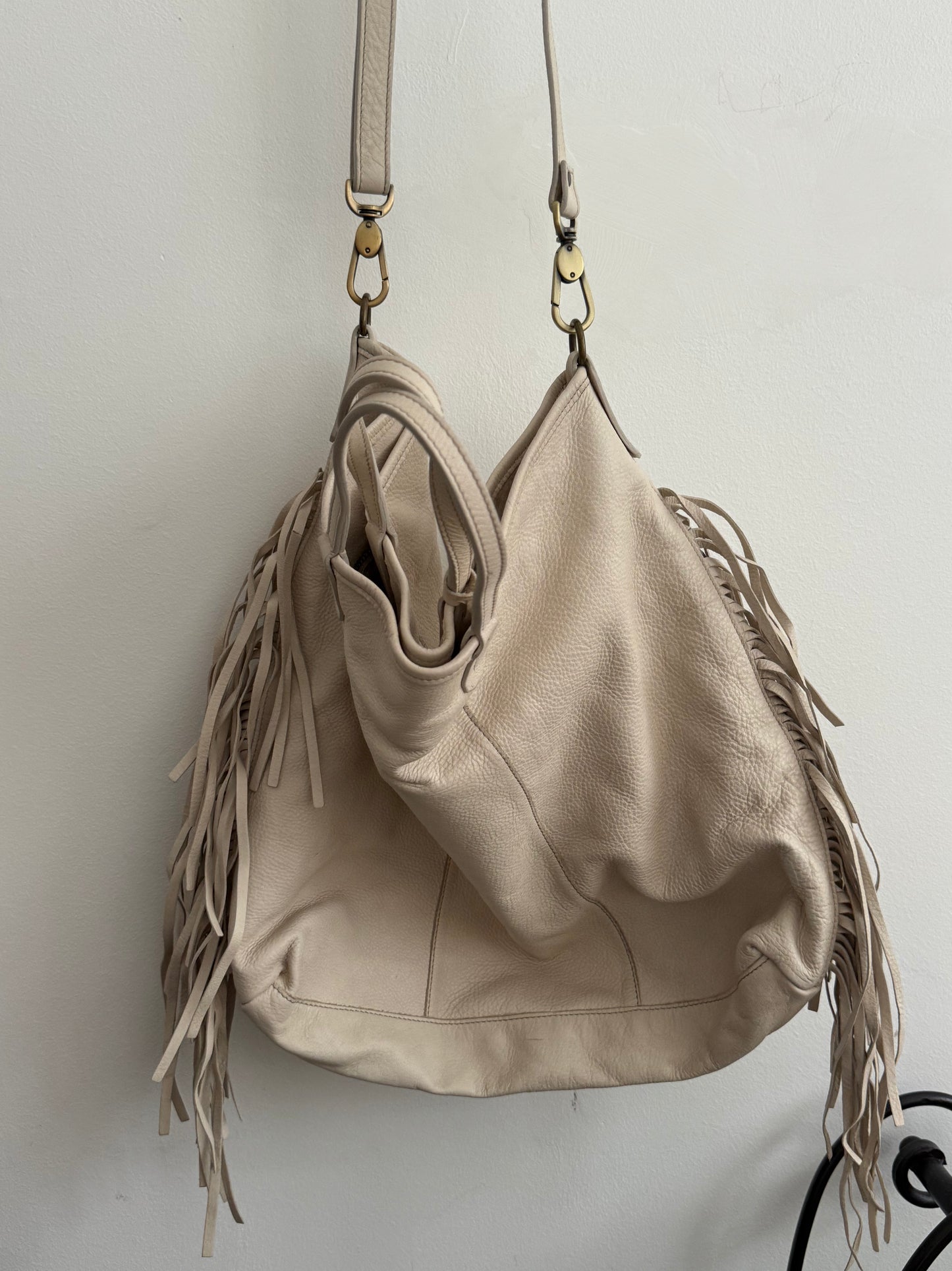 IOpelle leather fringe Purse