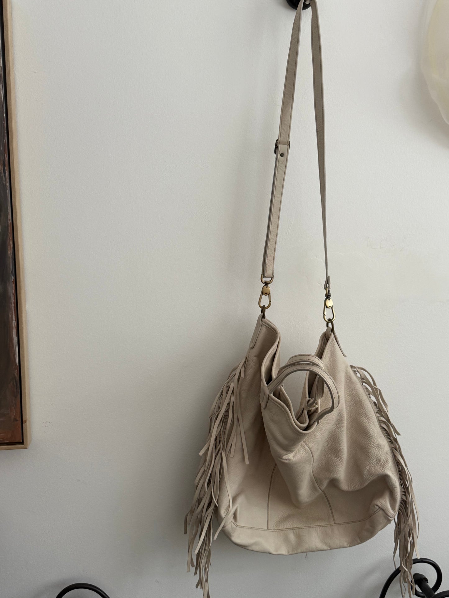 IOpelle leather fringe Purse