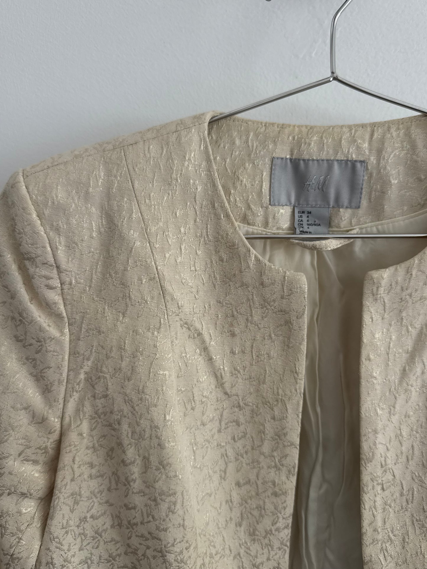 H&M Gold Detailed Jacket