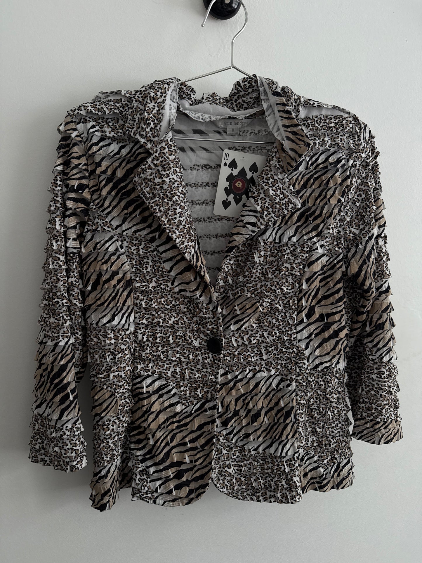 Erin London Animal Print Top