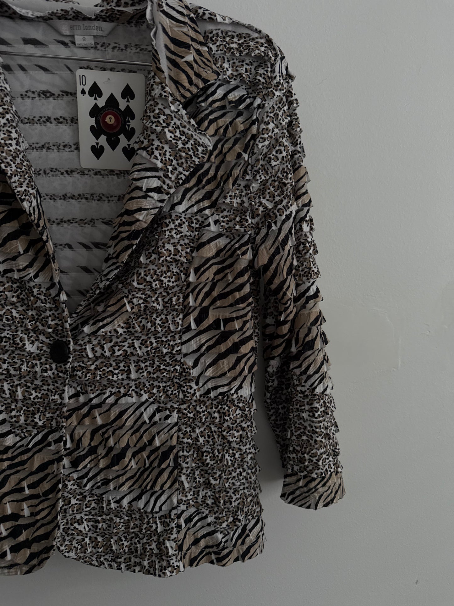 Erin London Animal Print Top