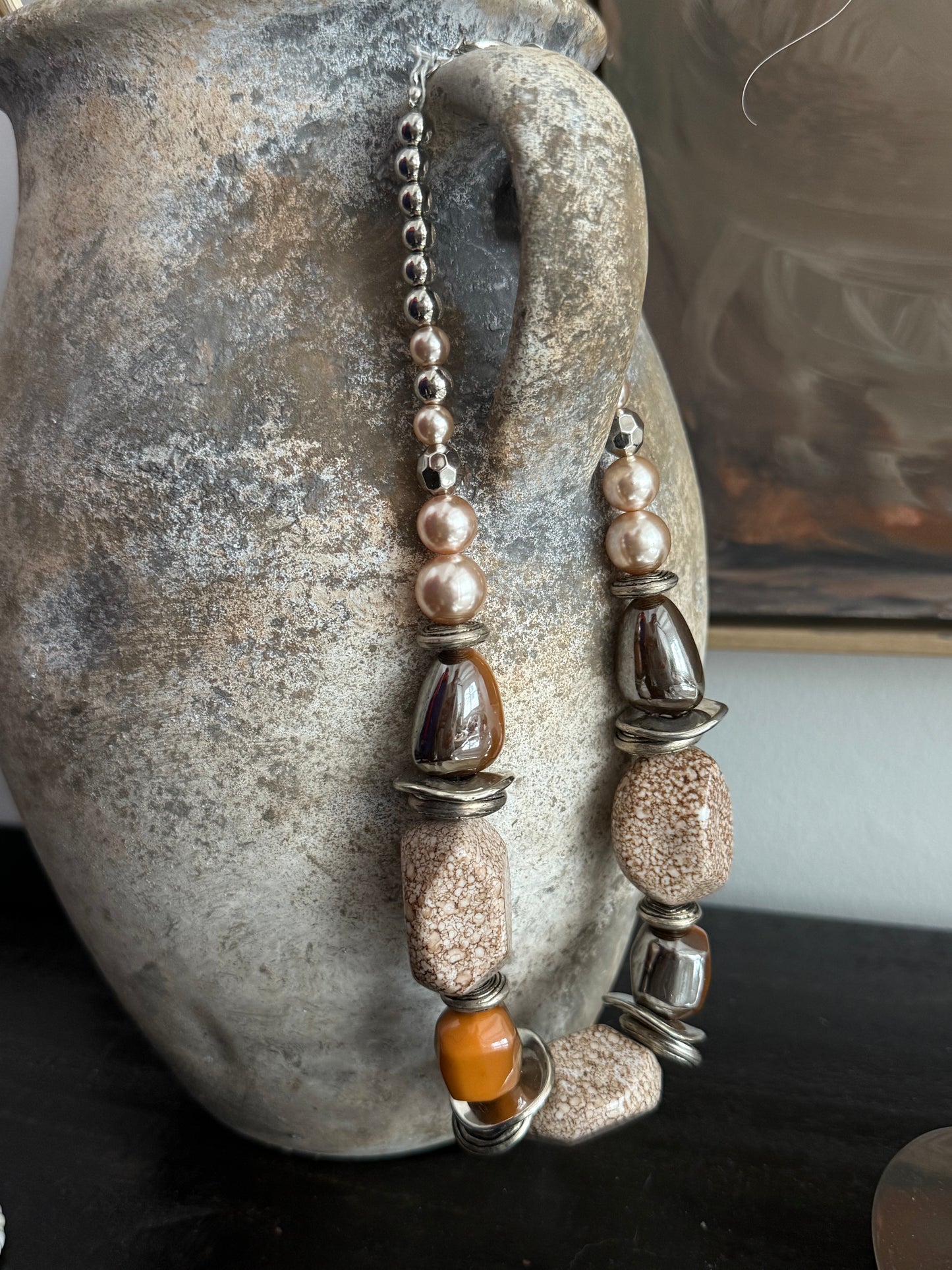 Silver & Stone Necklace