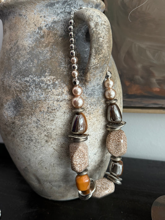 Silver & Stone Necklace