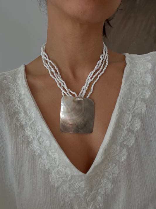 Beaded Shell Necklace