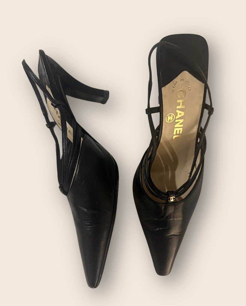 Chanel Slingback Pumps — 1990s Karl Lagerfeld Era